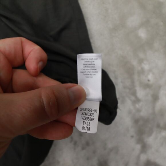 Athleta Dark‎ Grey Brown Long Sleeve Asymmetrical Hem Shirt size Small 440323 - Picture 8 of 8